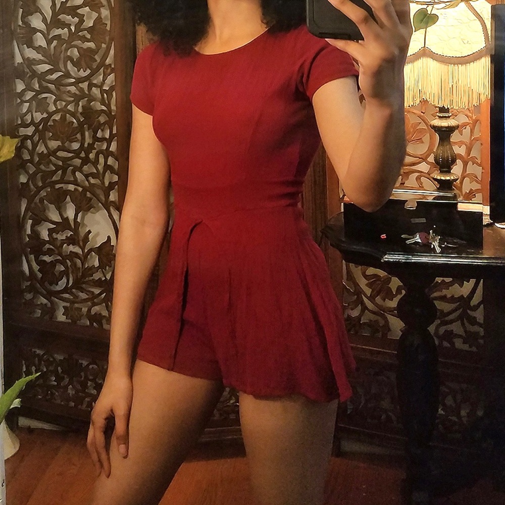 Red jumpsuit